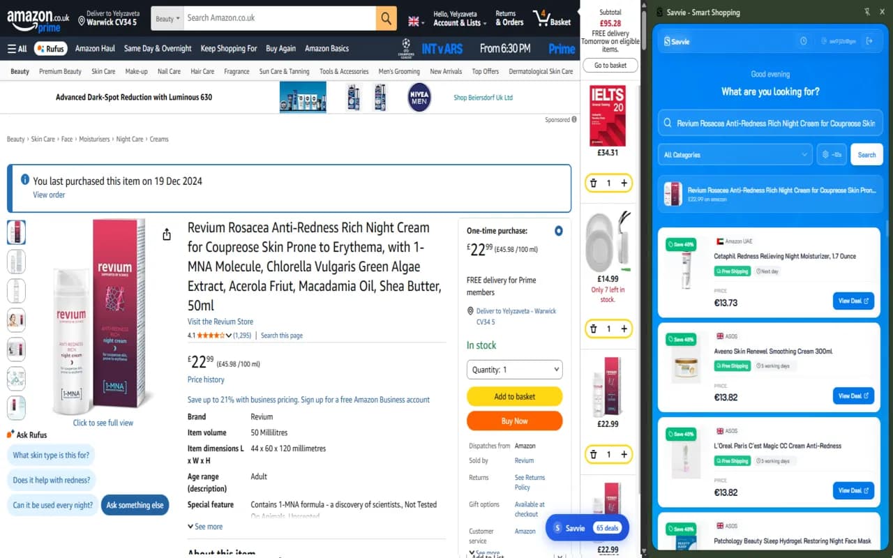 Savvie Shopping Companion